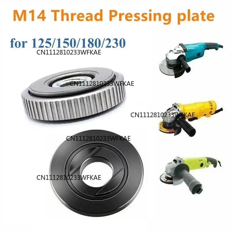 M14 Thread Angle Grinder Self-Locking Pressing Plate Angle Grinder Quick Release Flange Nut Clamping Power Chuck Tools Parts 1PC