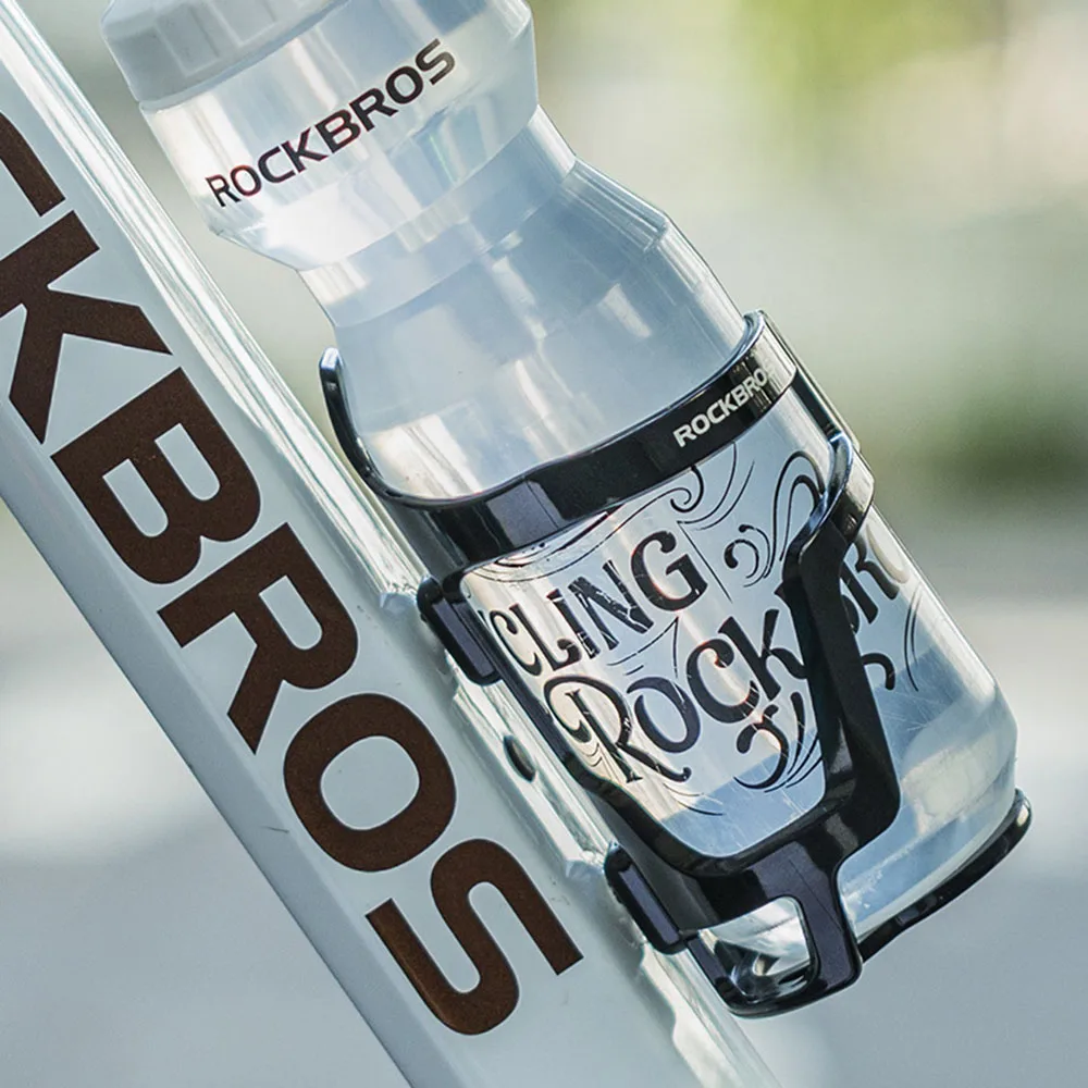 ROCKBROS Fahrrad-Trinkflasche 750 ML mit Fahrrad-Flaschenhalter, leicht zu drückendes Design für Mountainbikes und Rennräder – Detail 6