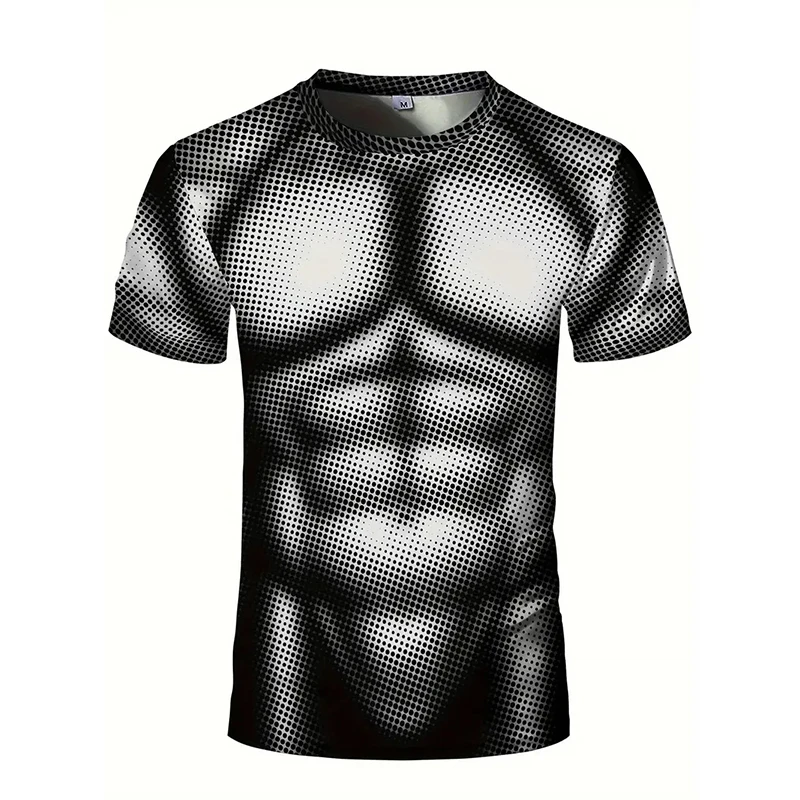 Sommer Neuheit: 3D-gedrucktes Sport-Schnelltrocknungs-T-Shirt für Herren – Atmungsaktive Outdoor-Fitness-Kleidung für Jiu-Jitsu, Boxen und Partnerlook (Eltern-Kind) – Detail 5