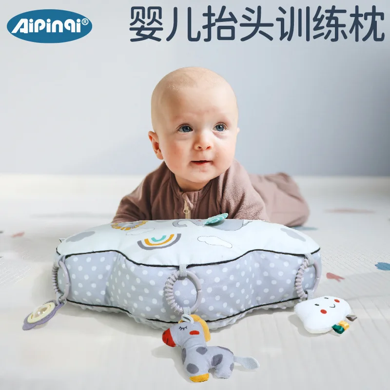 

Подушка для малышей с высокой контрастностью изображения, двусторонняя черно-белая, для тренировки поднятия головы, подушка для новорожденных для развития зрения