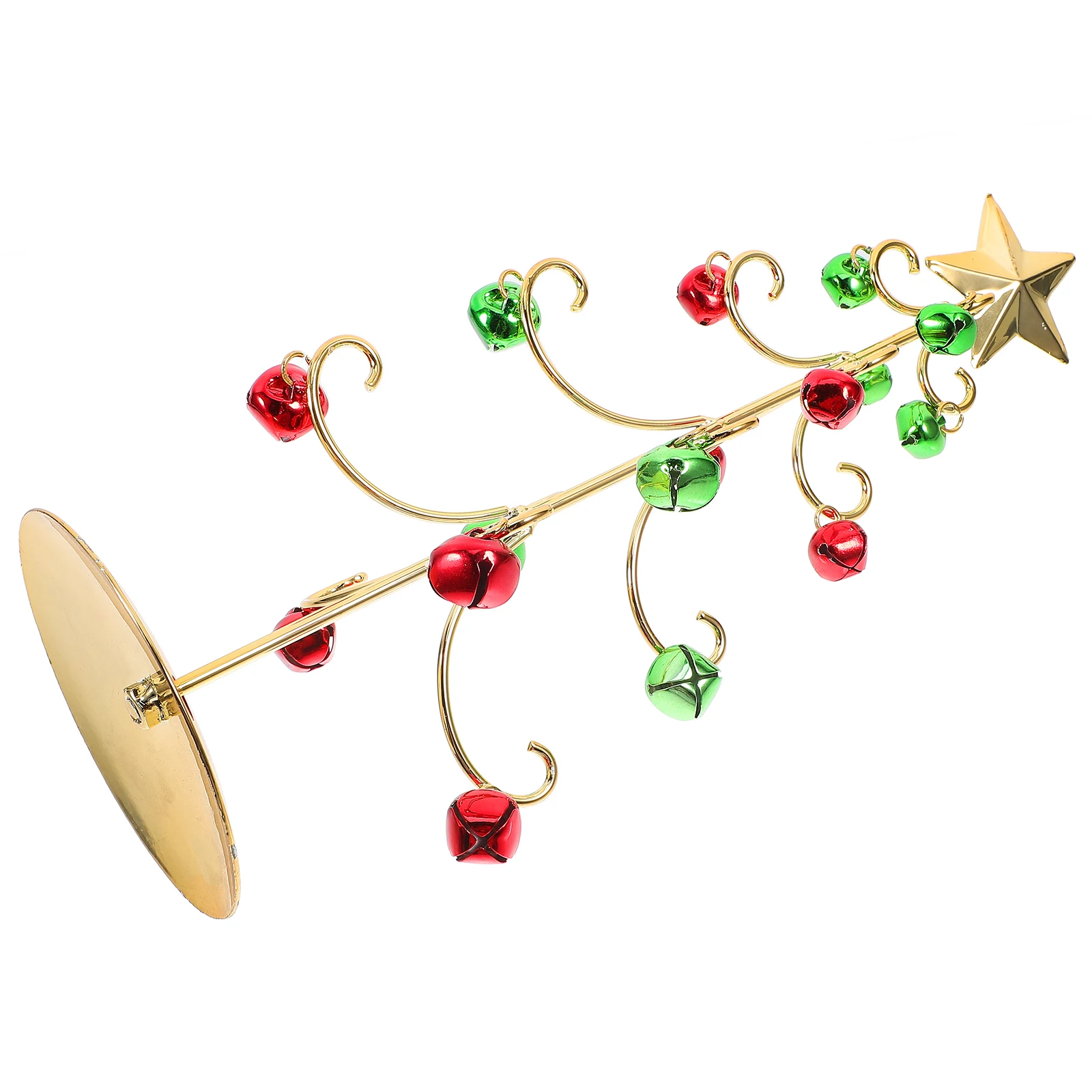

Small Metal Iron Xmas Tree Ornament Christmas Bell Decoration Desktop Xmas Tree Adornment Christmas Holiday Decor