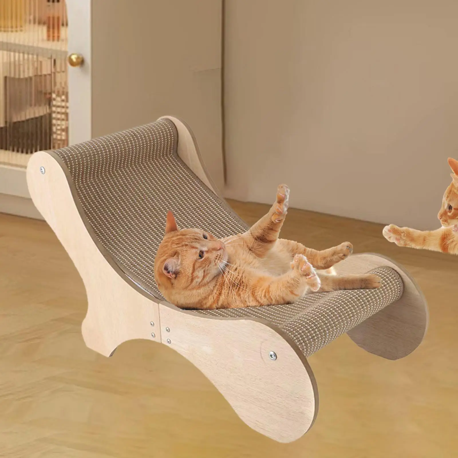 Cat Scratching Lounger Prevents Furniture Damage Grind Claws Cat Scratcher Sofa for Rest Kitten Small Medium Large Cats Sleeping