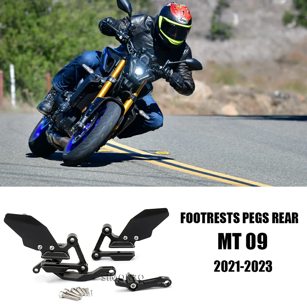 

For YAMAHA MT09 MT 09 MT 09 SP 2021-2023 Motorcycle Footrest Foot Pegs Rear Foot Pedals Frepose Kit