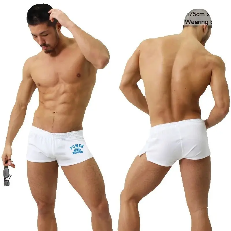 

Cotton Fitness Gym Shorts Men Running Short Home Sport Yoga Workout Training Summer Breathable Loose Underwear Man Boxer