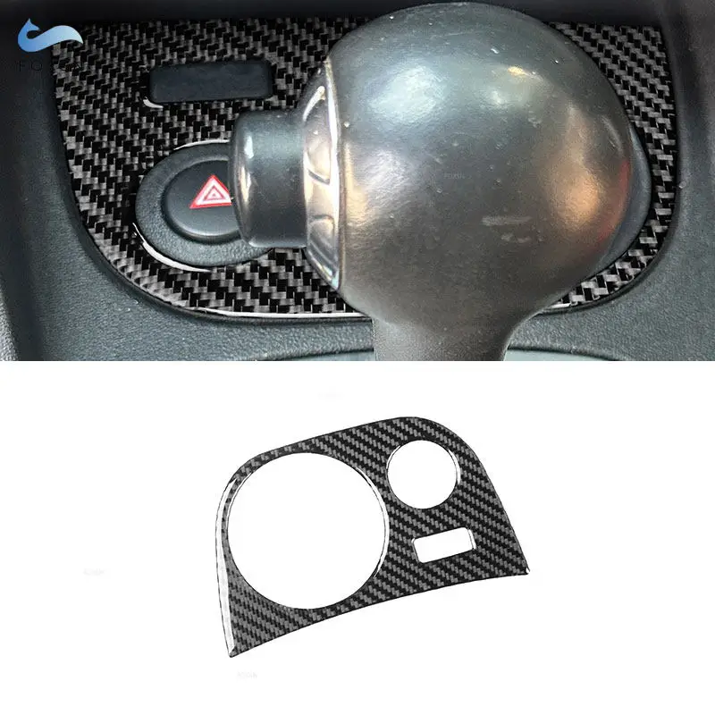 

For Seat Leon 2005 2006 2007 2008 2009 2010 2011 2012 Soft Carbon Fiber Car Center Control Water Cup Holder Panel Frame Trim