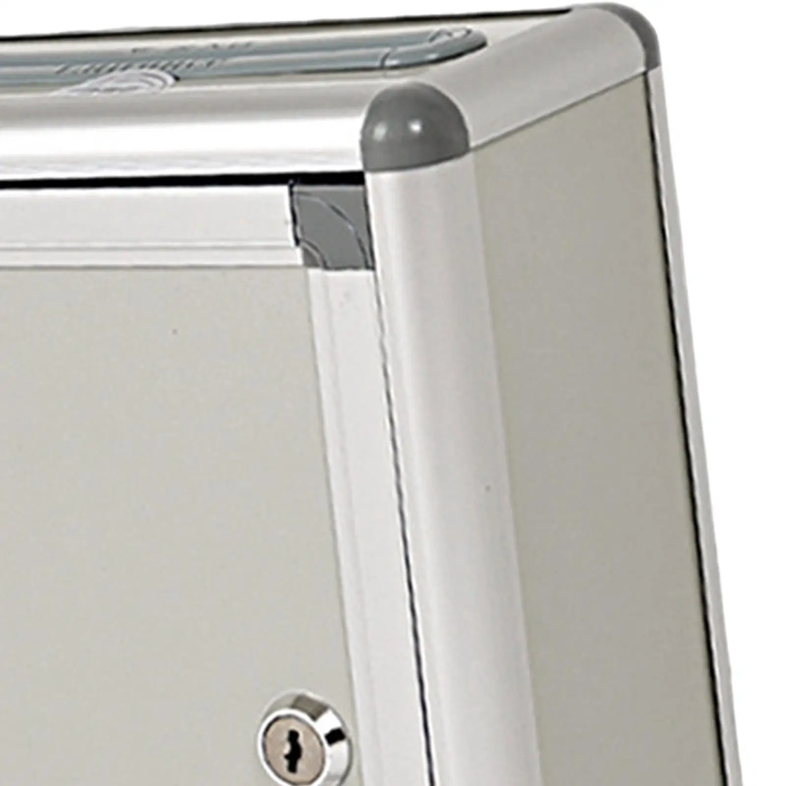 Multiuse Locking Metal Mailbox Wall Mounted Suggestion Drop Box for Built-in Home or Business Use