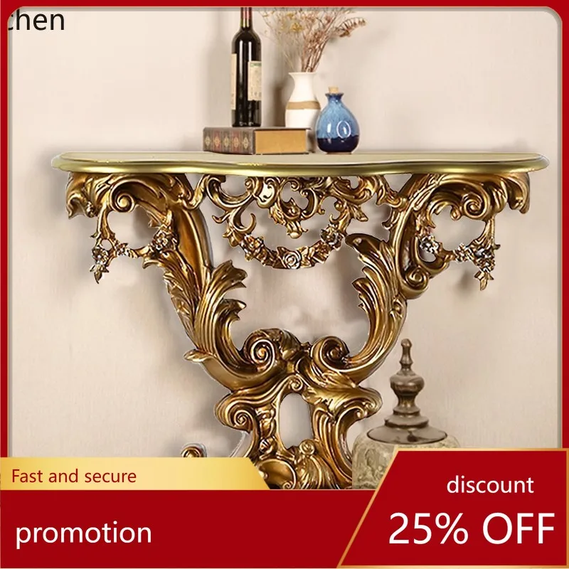 

CZ Entryway Table Semi-Circular Long Strip Decorative Wall Cabinet