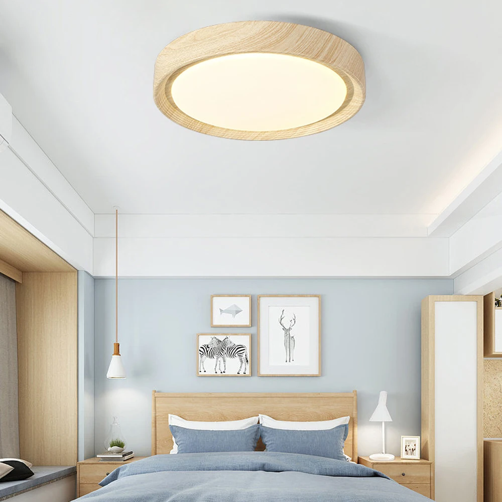 3 ألوان قابلة للتعتيم مع ضوء سقف عاكس الضوء من الأكريليك، مصباح سقف LED حديث مستدير Φ 30 سم لغرفة الأطفال في مدخل الشرفة #3