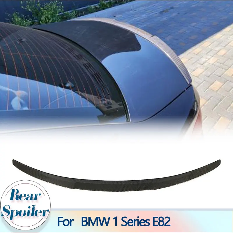 Car Rear Trunk Spoiler Wings for BMW 1 Series E82 125i 135i Coupe 2 Door 2007-2012 Carbon Fiber Rear Spoiler Boot Lid Wing Lip