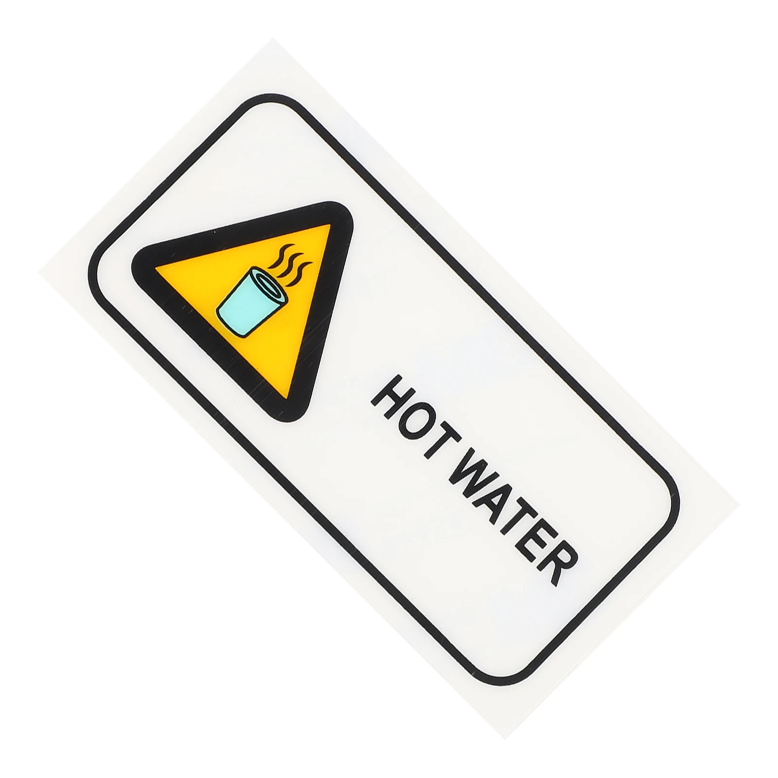 

Hot Water Prompt Labels Safety Warning Stickers Caution Signs Decals Home Office Practical Easy Apply Stable Material