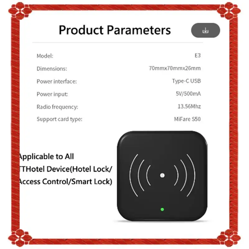 24-часовая доставка 2X TTLOCK энкодер смарт-карт NFC 13,56M M1 IC Card Reader RFID-чип для TT Hotel TT Renting System Software Hot