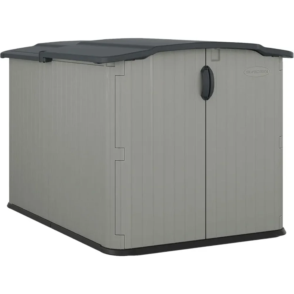Store Best-Sellers Glidetop Horizontal Outdoor Storage Shed with Pad-Lockable Sliding Lid and Doors, All-Weather Shed for Yard S