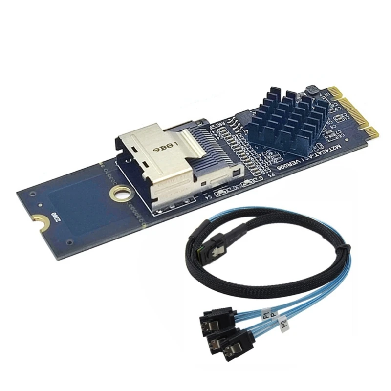 Expand Storage Capacity with M.2 NVME to SFF 8087 Adapter Card Expansion Card Mini SA36PIN/SATA Hard Drive Adapter Dropship