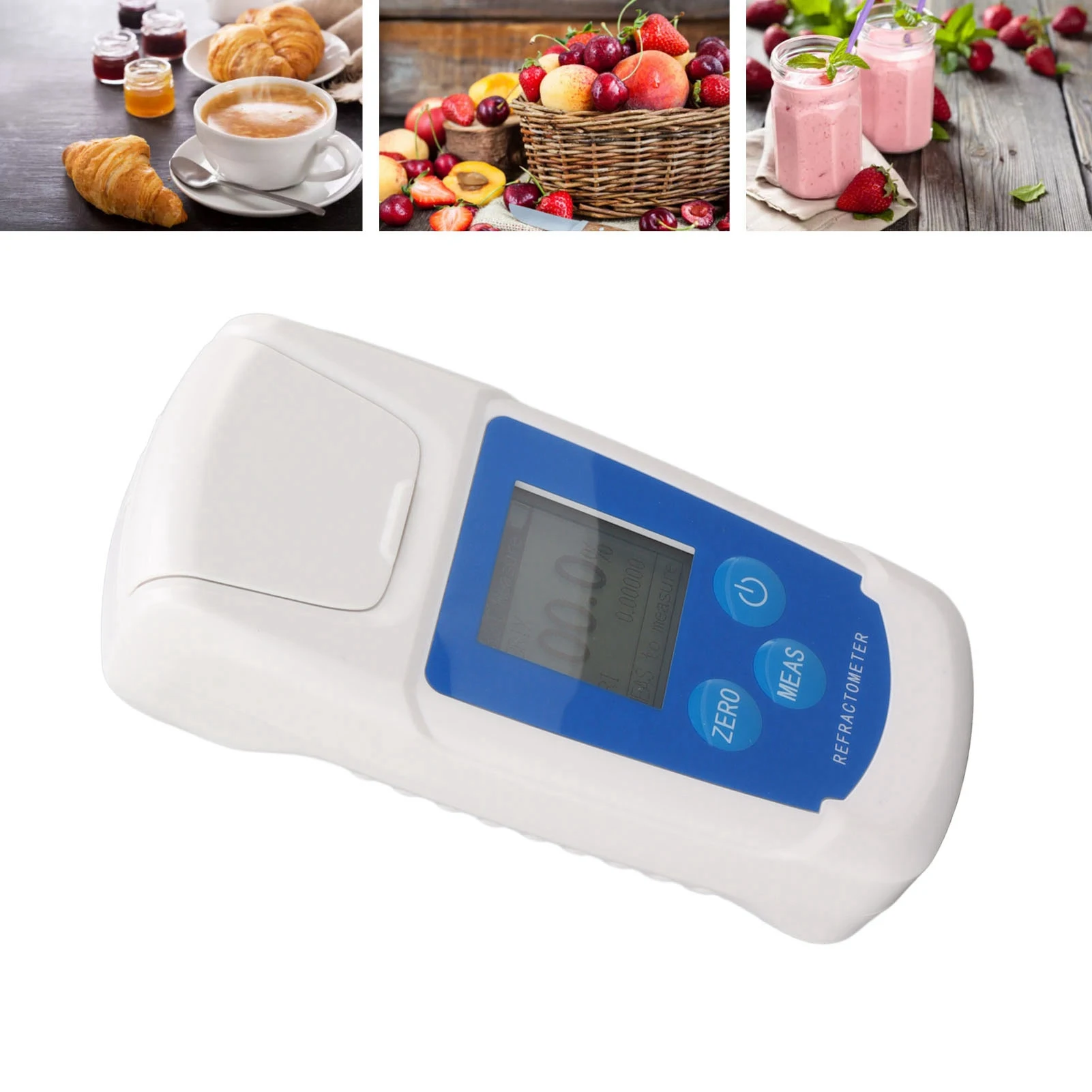 0‑55% Digital Brix Refractometer High Accuracy Brix Tester Meter for Fruit Juice Beverage Drinks Sugar Content Measuring