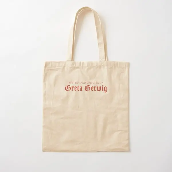 Written And Directed By Greta Gerwig Cot  Canvas Bag Fashion Foldable Shoulder Bag Women Fabric Ladies Handbag Designer Reusable