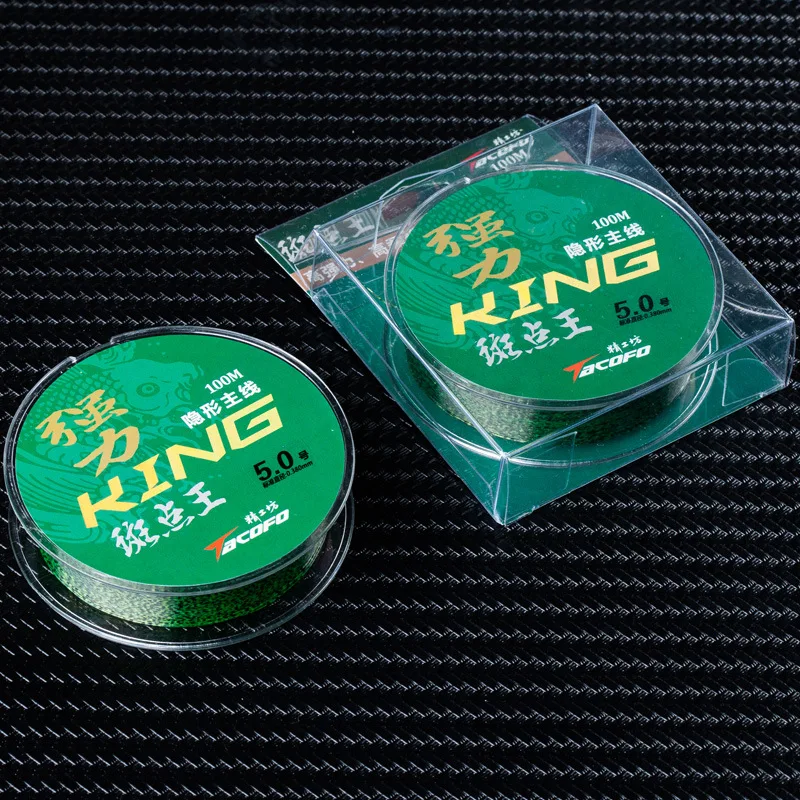 

JINGYU 50/100M Invisible Fishing Line Speckle Carp Fluorocarbon Super Strong Spotted Sinking Nylon Fly Fishing Line