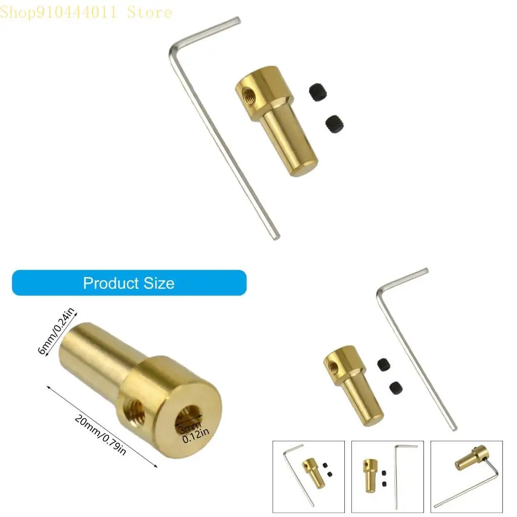 

28GF Solid Brass Collet Sleeve Adapter Motor Shafts Adapter Suitable With JTO Base 3.17mm Shafts Accuracy Fit Tool Part