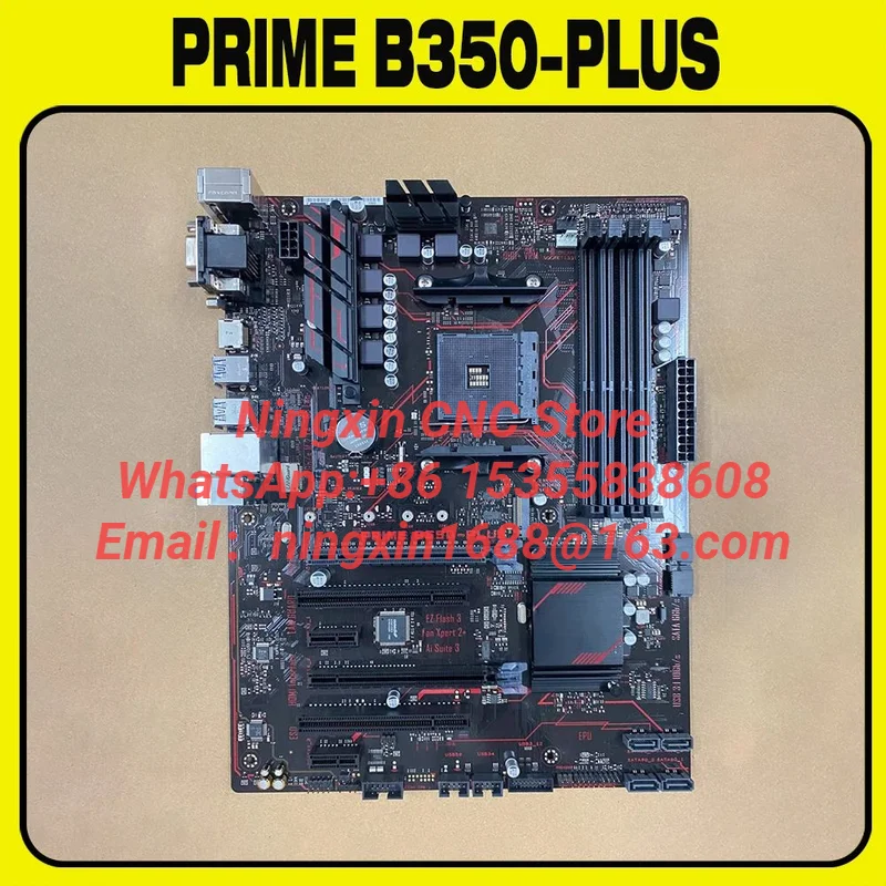 PRIME B350-PLUS ATX Motherboard For AMD B350 4×DDR4 64GB PCIe 3.0 M.2