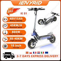 iE-S1 EScooters 800W Motor 48V15Ah Battery Smart LCD Display Electric Scooter 10-inch Air Off-road Tires City Scooters Electric
