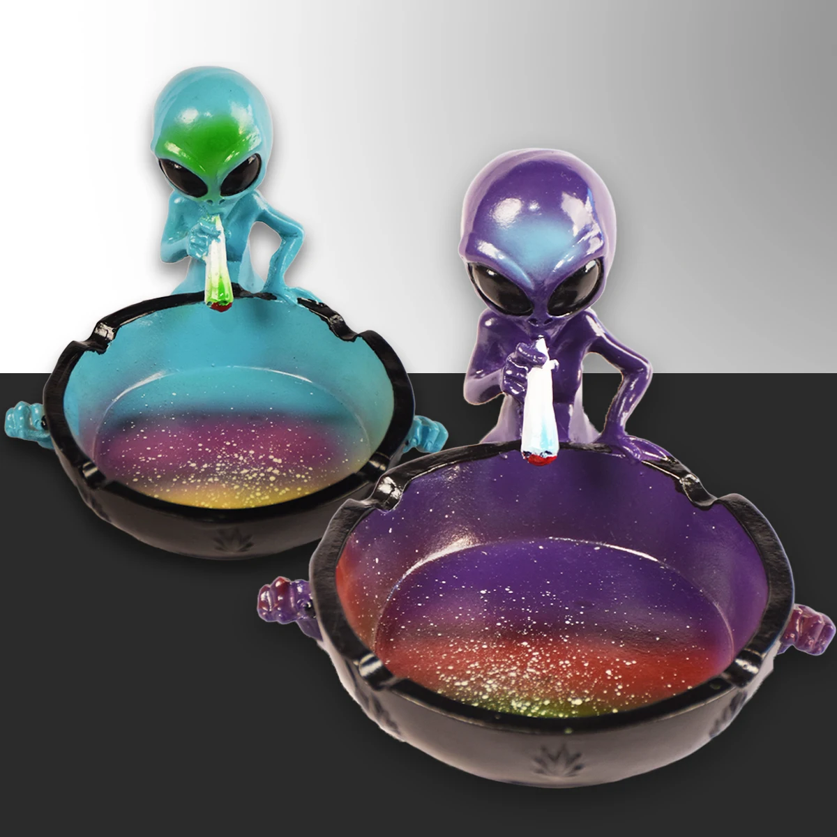 Exquisite Alien Creative Ashtray, Resin Ashtray,Portable Resin, Starry Sky, 1 Pc