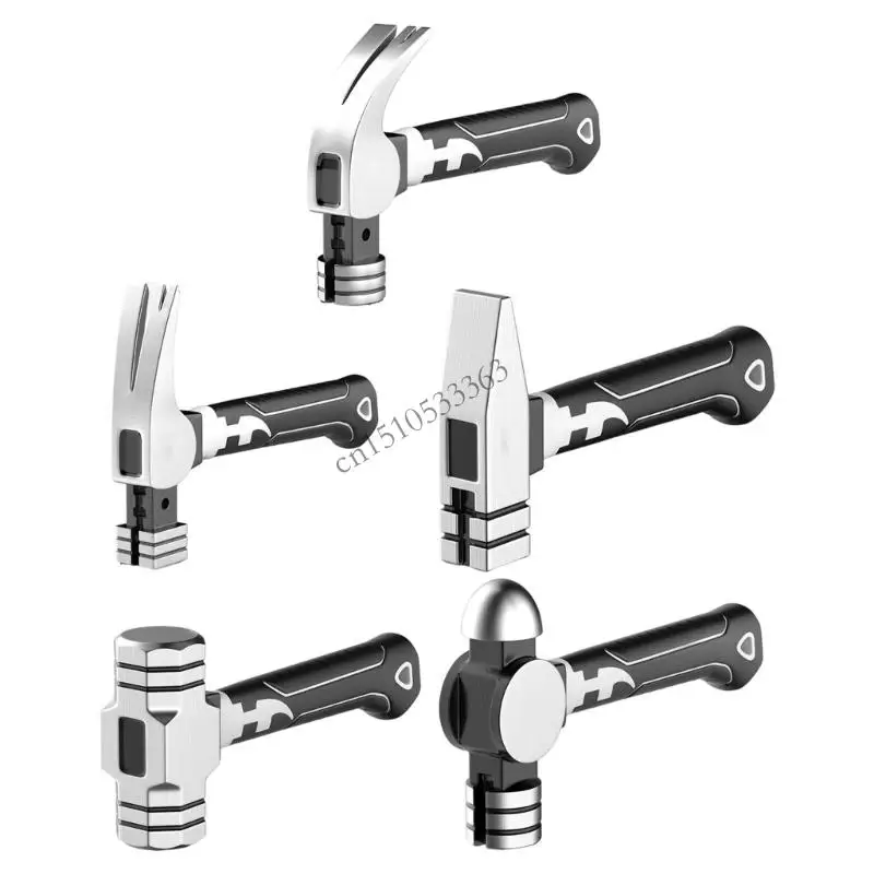 

090E Маленький молоток для ногтей Многофункциональный молоток для авторемонта Профессиональный восьмиугольный молоток с короткой