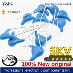 20pcs 3KV High voltage Ceramic Capacitor 10PF 15PF 20PF 22PF 27PF 30PF 47PF 56PF 100PF 220PF 1NF 2.2NF 10NF 22NF 102 103 471