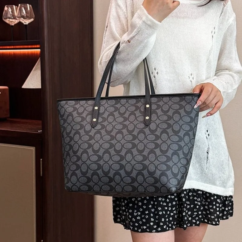 

Классическая модная сумка для подгузников для женщин, элегантная сумка через плечо, роскошная дизайнерская минималистичная винтажная сумка-тоут большой вместимости