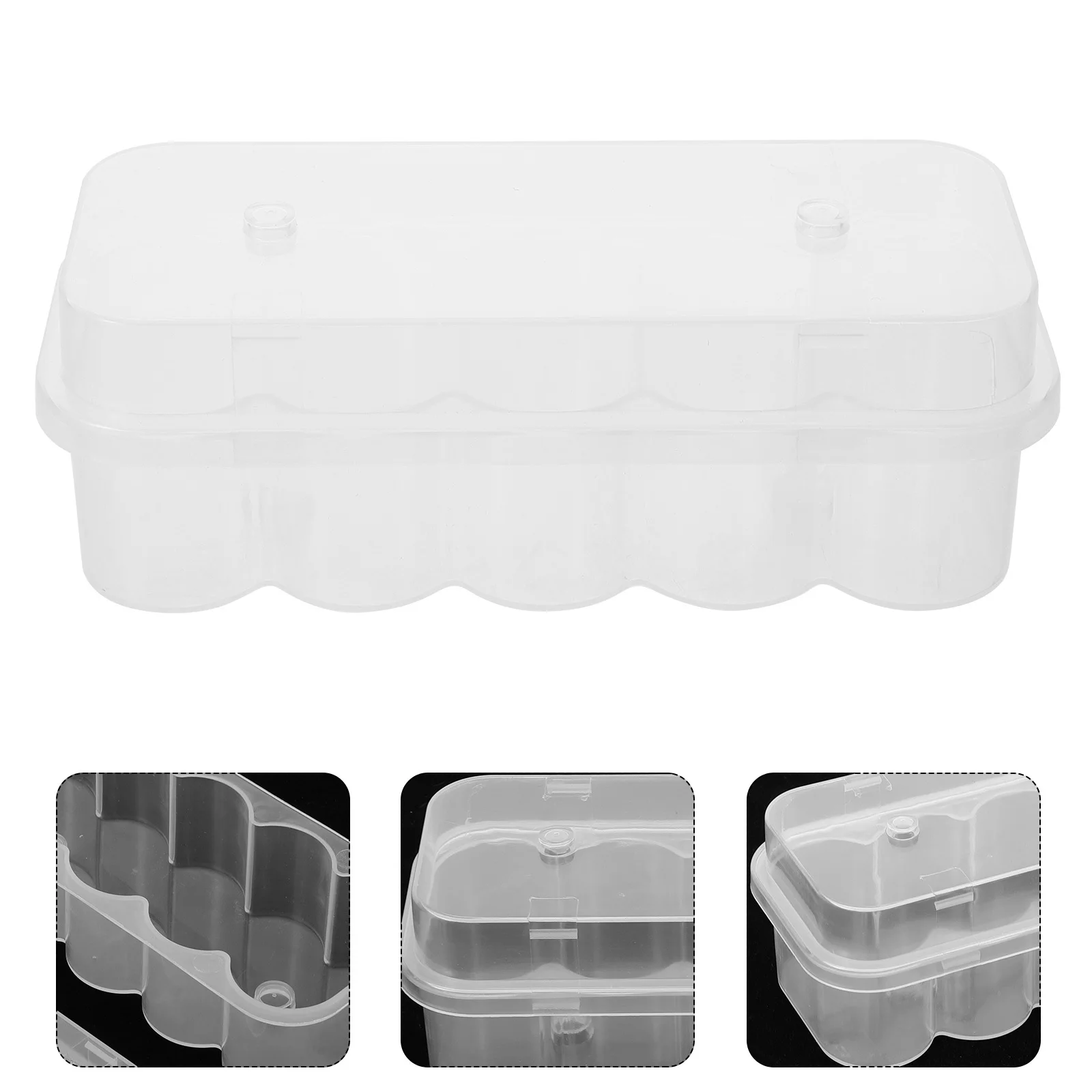 

20Pcs Vial Storage Case Transparent Plastic Box Secure Lid Low Temperature Resistant Lab Clinic Sample Bottle Organizer