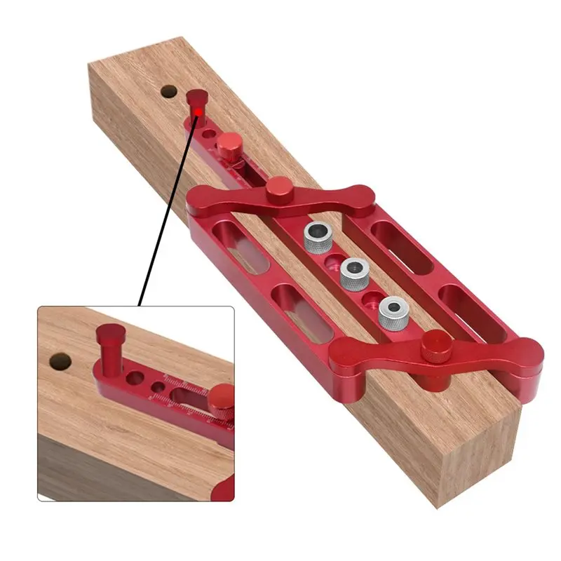 AC88-Woodworking Positioner Woodworking Tool Joinery Hole Punching Locator Tool Positioner Locator For Metric Dowels 6/8/10Mm