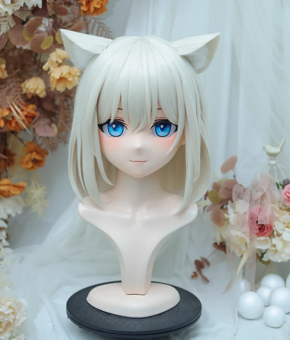 

(NFD36--0)Customize Full Head With Lock Pretty Female/Girl Japanese Animego Character Kig Cosplay Kigurumi Mask Crossdress Doll