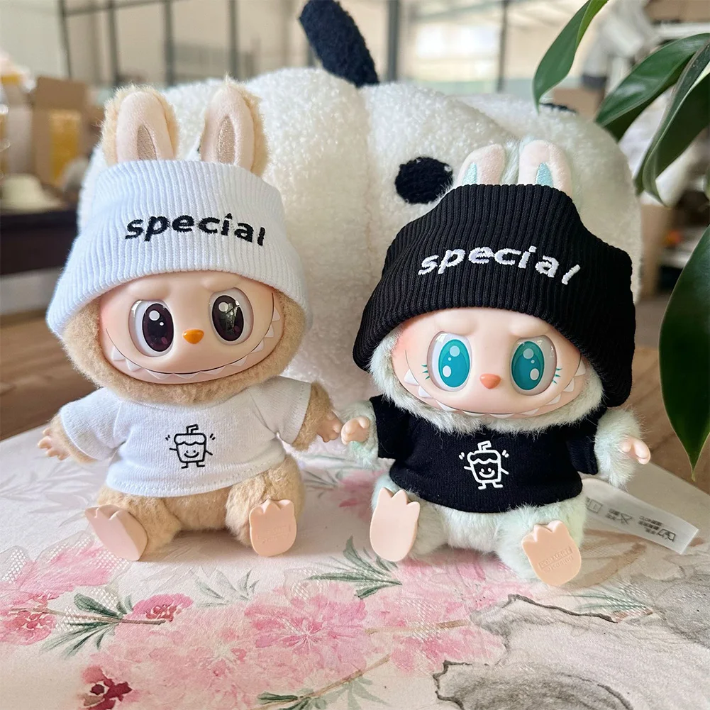 17cm Mini Plush Doll'S Clothes Outfit Accessories For Korea Kpop Exo Labubu Idol Casual two-piece suit Clothing Gift