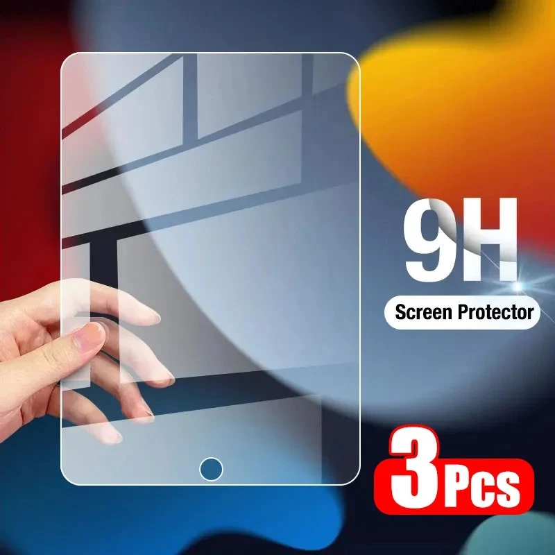 

9H 3pcs Tempered Glass Screen Protector For iPad Pro 11 10th 9th Generation 8th 7 6 5 4 3 2 iPad Air 5 4 Mini 6 Pro 10.5 9.7