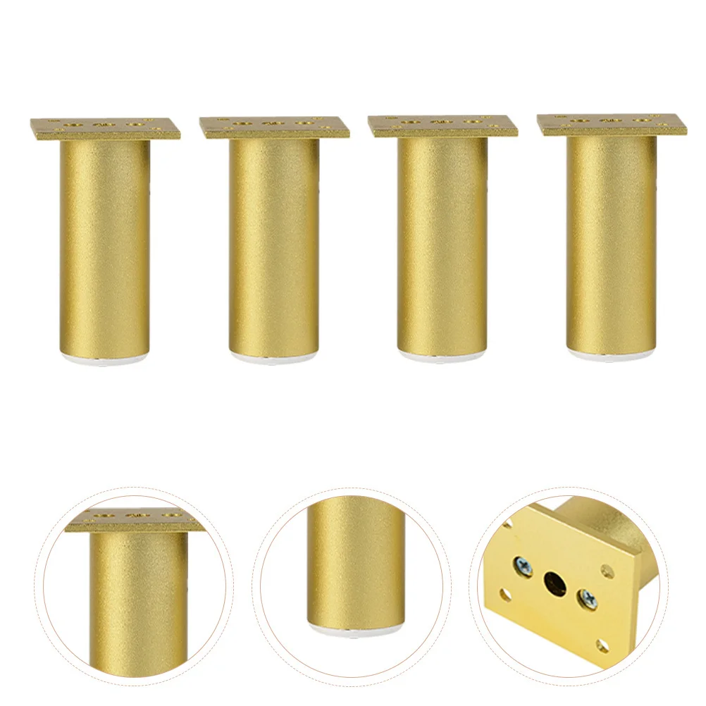 4Pcs Aluminum Alloy Sofa Feet Thickened Furniture Support Legs for Cabinet Wardrobe Coffee Table Sturdy Tea Table Leg