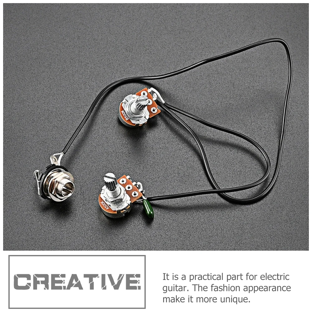 

Guitar Potentiometer Harness Sealed Machine Head Line Electronic Accessories JB Parts Tone Black Tool Plastic Metal Durable
