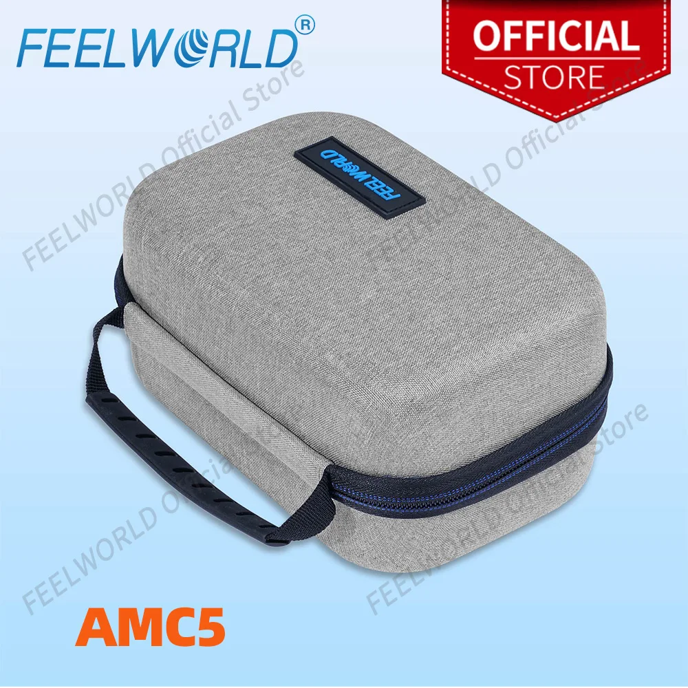 FEELWORLD AMC5 Portable Storage Bag Carring Case Handheld Case for 5-6 Inch Camera Field DSLR Mointor and Accessories