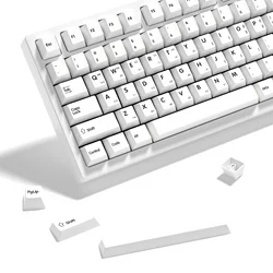 KBDiy 139 Keys/Set PBT Korean GMK Minimal White Keycap Custom ISO Cherry Profile for Mechanical Keyboard Keycaps for MX switches