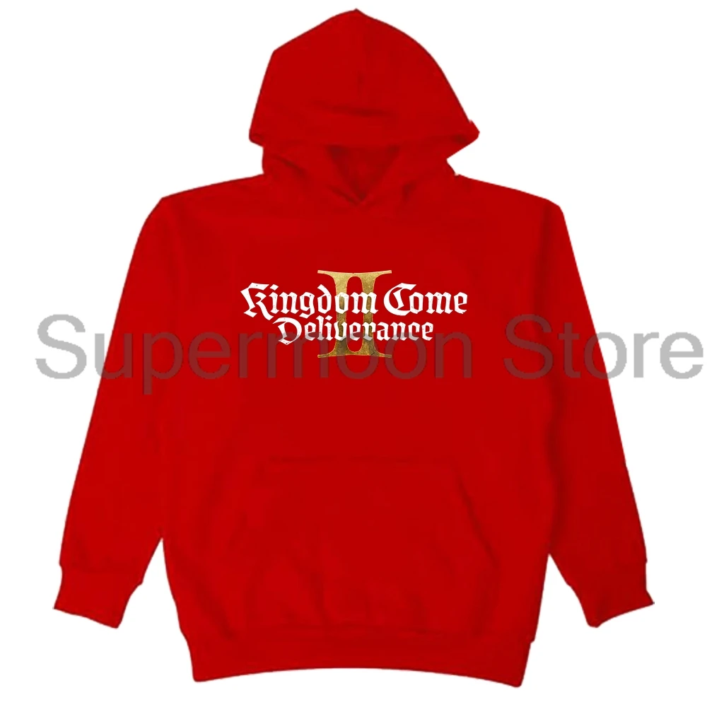 Kingdom Come Deliverance II Game Logo هوديي 2025 كم طويل ملابس الشارع الشهير الرجال النساء قمصان سويت شيرت بقلنسوة Harajuku الملابس #6
