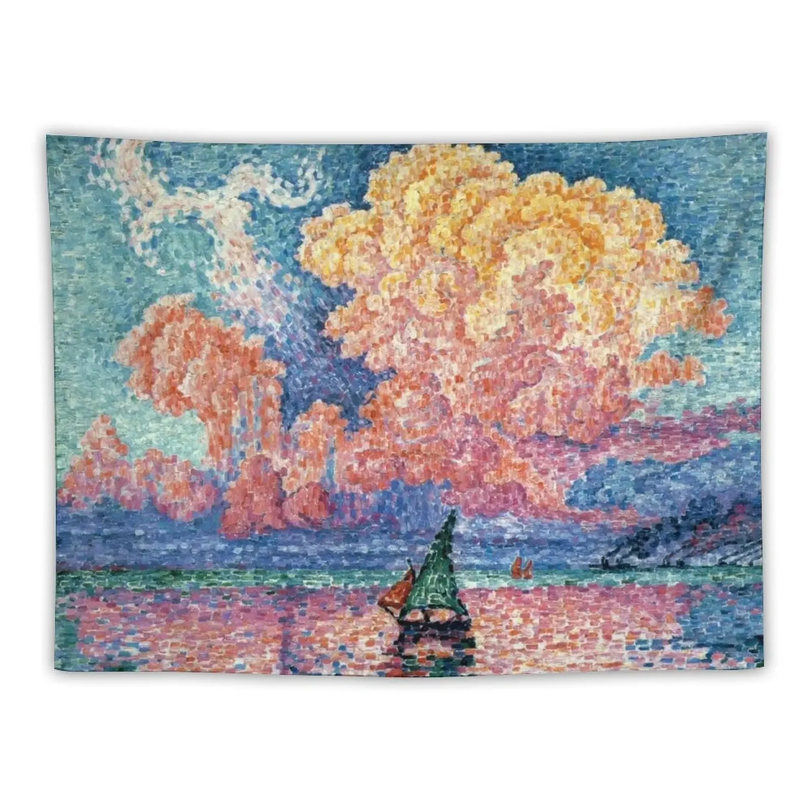 

Favourite Artist - Paul Signac - The Pink Cloud Tapestry Room Ornaments Bedroom Decorations Decorative Wall Murals Tapestry