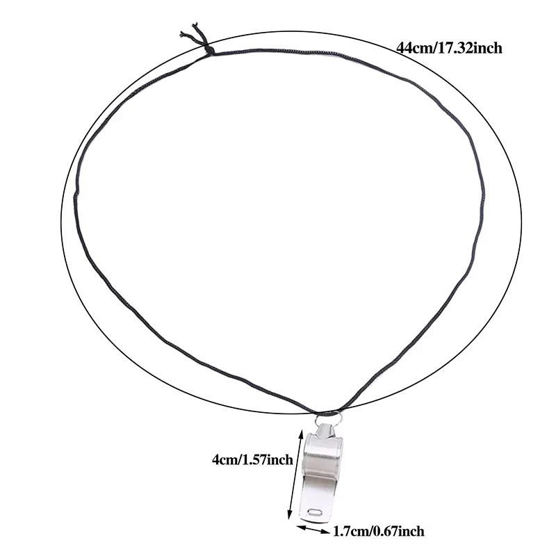 นกหวีดกีฬาสแตนเลส 2 แพ็คพร้อมเชือกเส้นเล็ก นกหวีดเสียงดังคมชัด เหมาะสำหรับโค้ช ผู้ตัดสิน และเจ้าหน้าที่