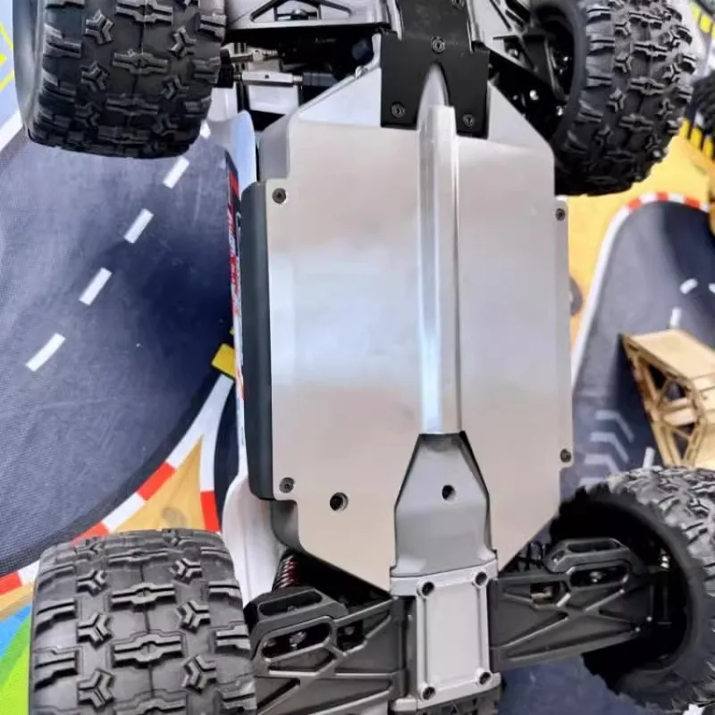 MJX HYPER GO 10208 1/10 V2 RC Monster Truck Metal Chassis Protector Metal Armor Anti-collision Guard Plate Upgrade Akcesoria
