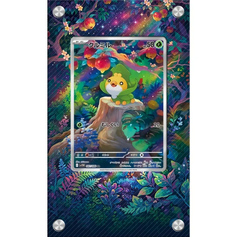 expositor-de-arte-para-cartao-pokemon-sewaddle-chaveiro-ptcg-colecionaveis-de-jogos-de-anime-merchandising-de-anime-estojo-protetor-de-acrilico-presente-de-brinquedos