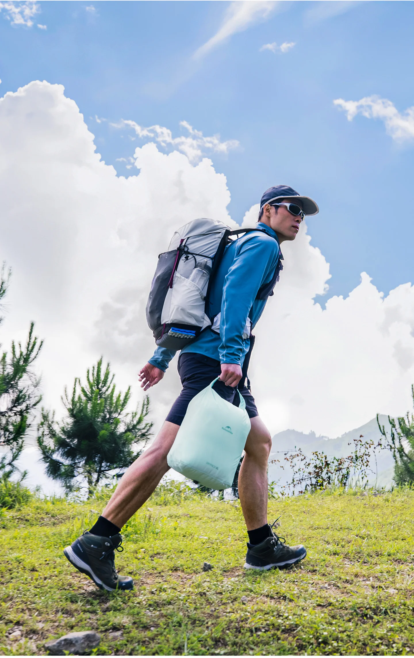 Naturehike Wasserdichte Trockentasche 4L 8L 12L 20L Nylon Trockentasche Camping Schwimmen Rafting Kajak Tasche Reise Wasserdichte Aufbewahrungstasche – Detail 11