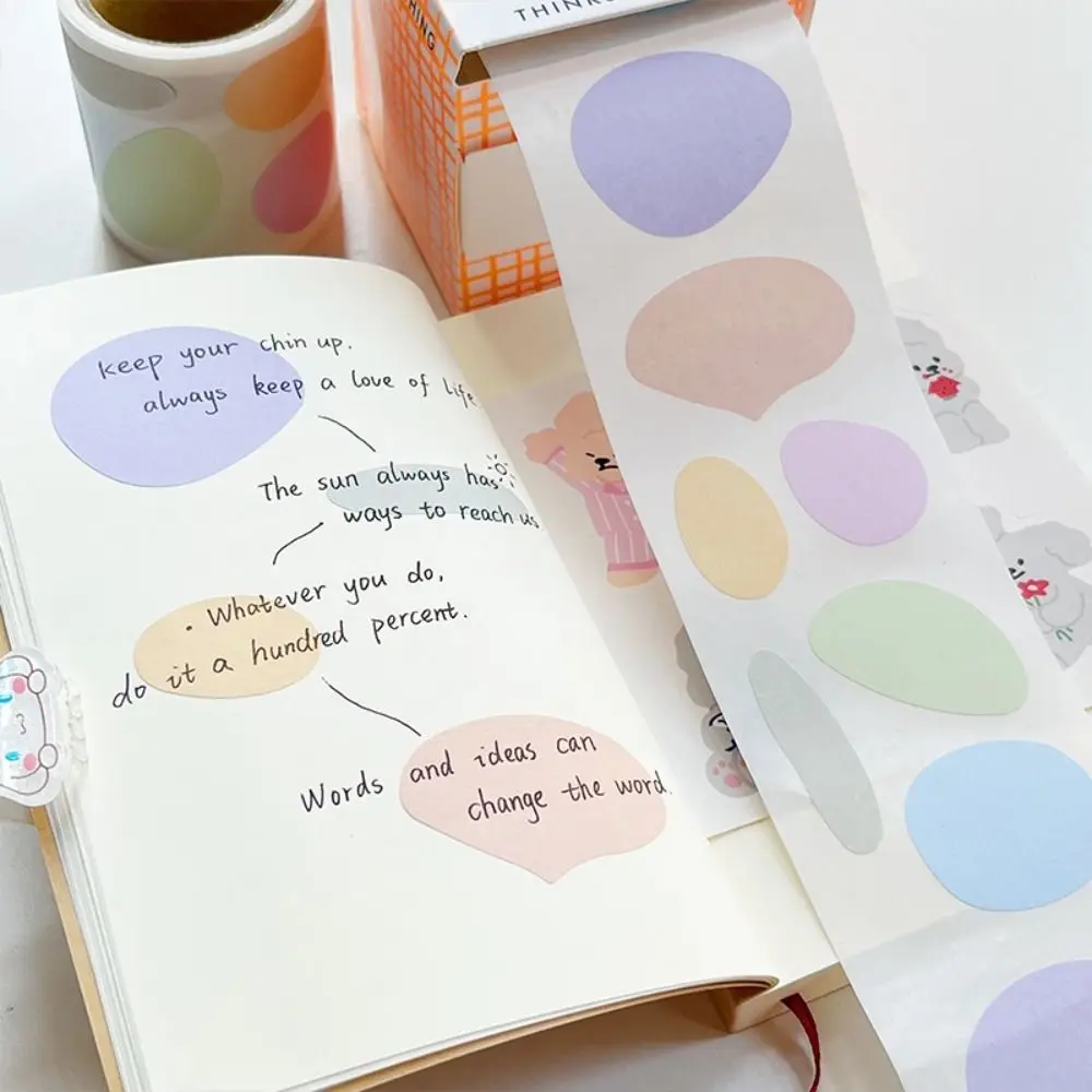 100PCS/Set Pull-out Design Memo Pad DIY Multifunctional Sticky Note Full Adhesive Tearable Notepad School Office Supplies