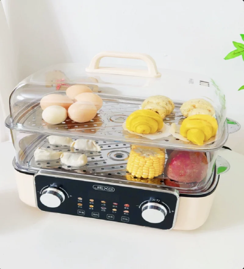 Multifunction with Timer New Breakfast Cooker DW 220V German Electric Steamer 3 Tier Large Capacity