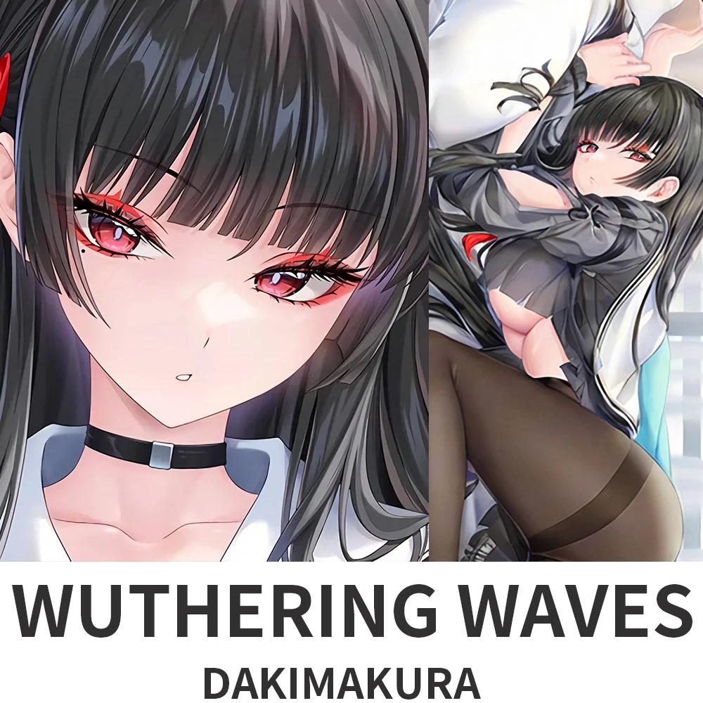 

Chisa Wuthering Waves Dakimakura 2WAY обнимающая наволочка для тела аниме наволочка