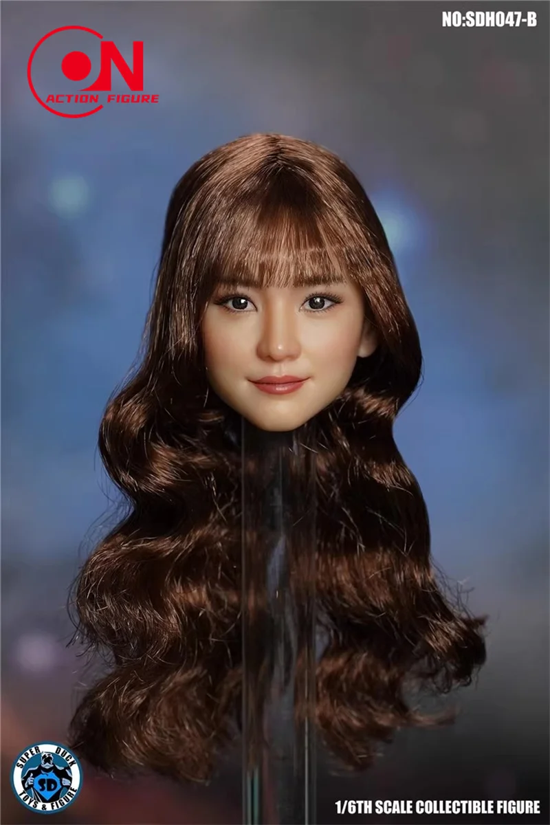 SUPollDUCK-Sculpture de tête de fille beauté AI, modèle mis en œuvre, corps de soldat féminin, figurine d'action Suntan, TBL, 12 pouces, SDH047, 1/6, en stock