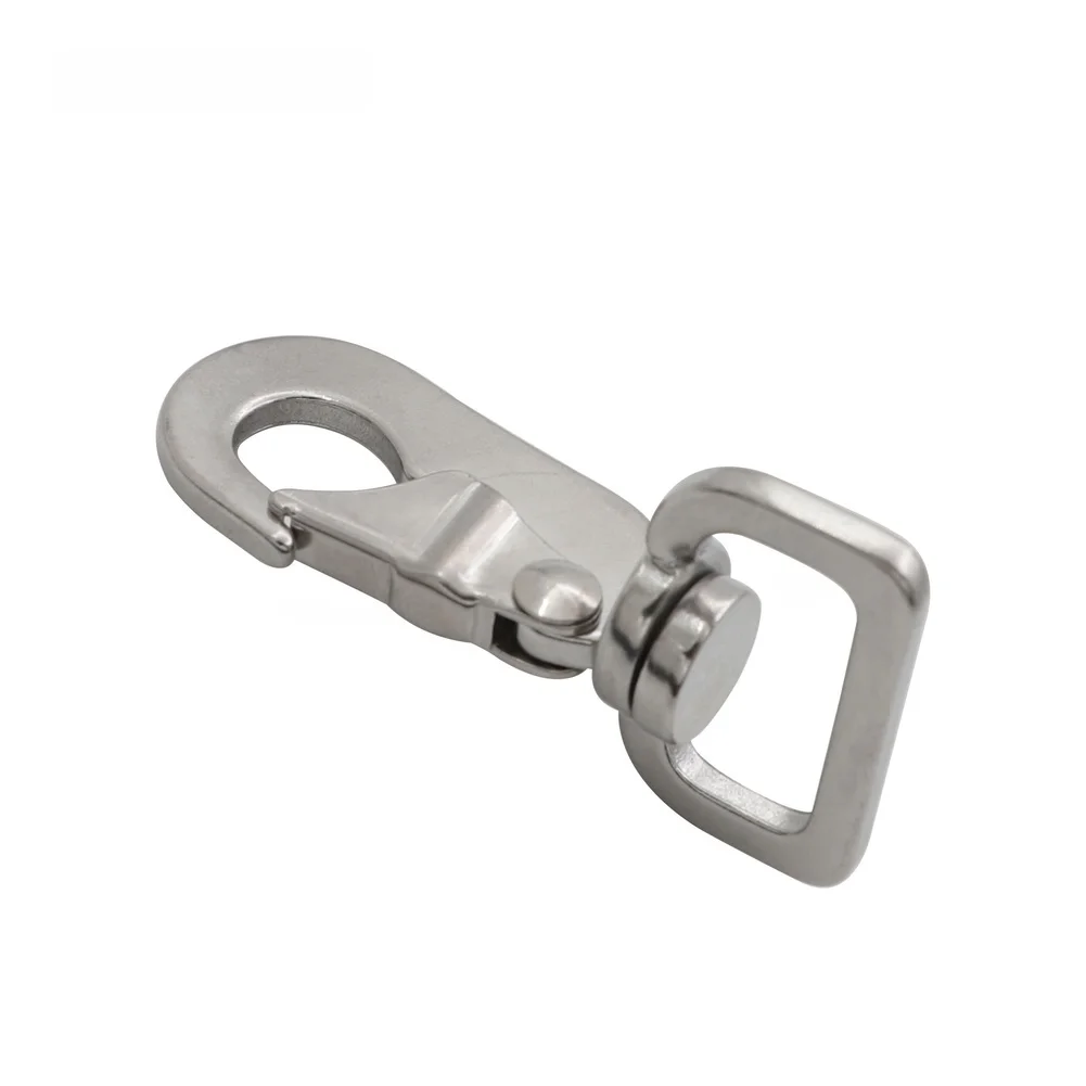 Swivel Eye Snap Hook with 360 Degree Movement for Eliminating Twist in For Pet Leash Camping Hiking Fishing and Luggage Straps