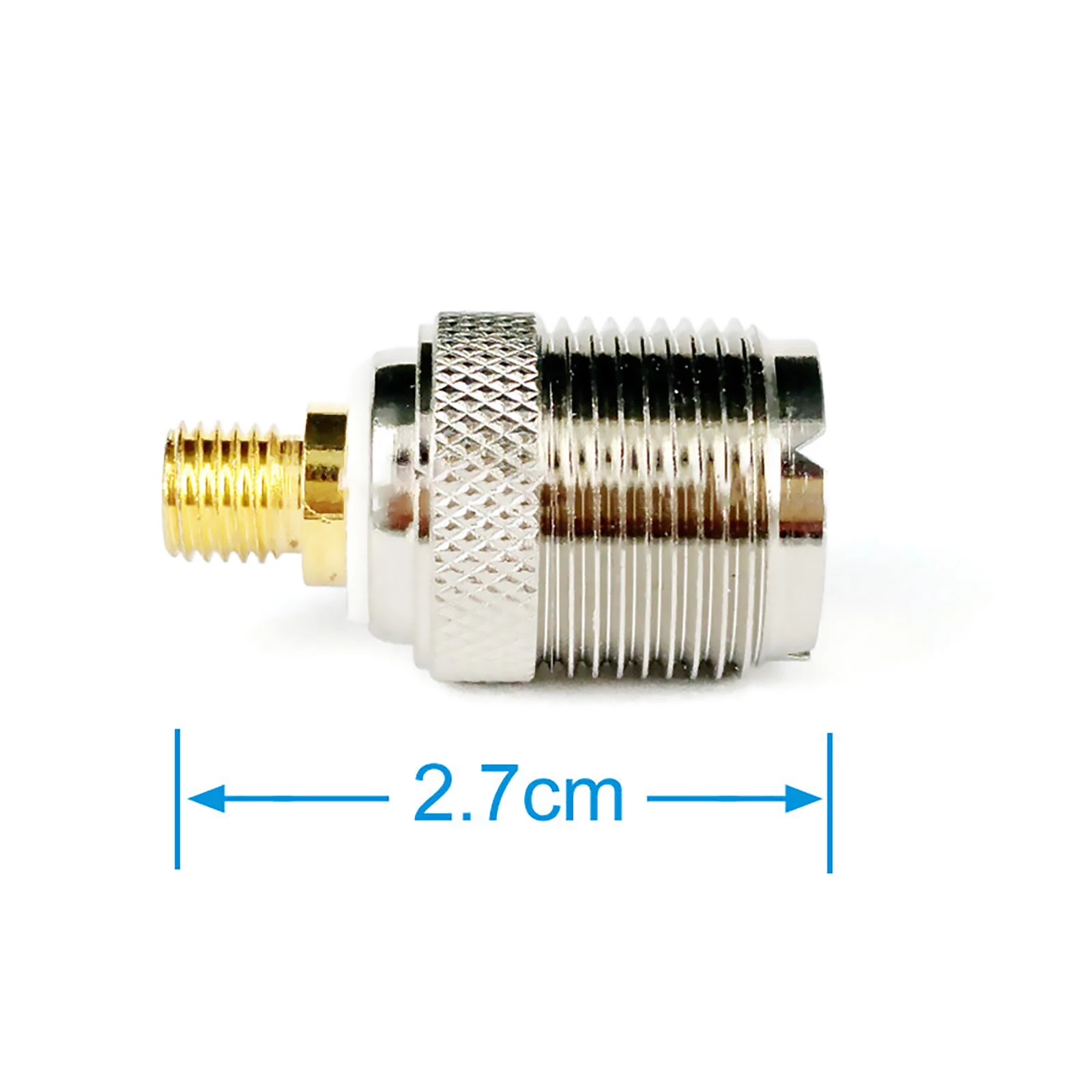 27mm UHF SO239 Connector For Motorola GP328 Walkie Talkie Car Antenna RF Coaxial Connector Adapter UHF SO239 Female to Flat M6