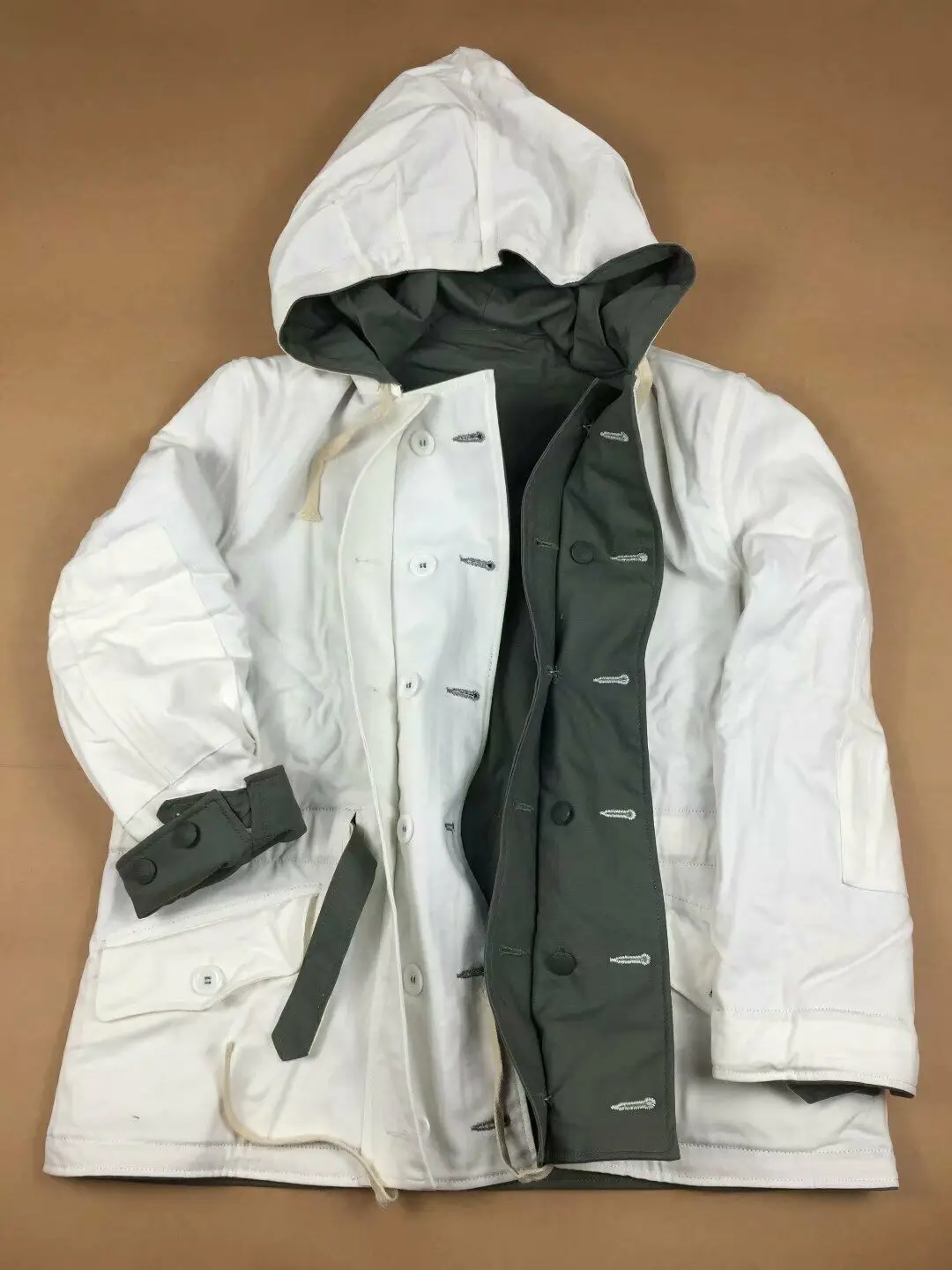 REPRO WWII WW2 독일 ELITE 마우스 그레이 군복 겨울 양면 파카 컬렉션 전쟁 재연