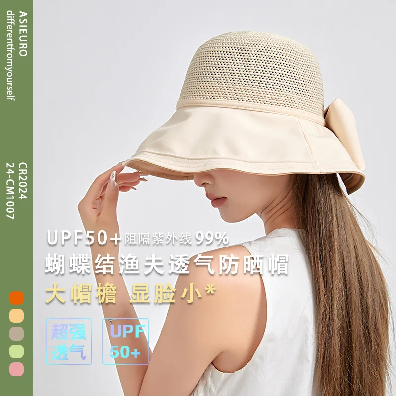 Summer Fisherman Straw Hat, Wide Brim UV Protection Travel Versatile Sun Cap, Custom Wholesale